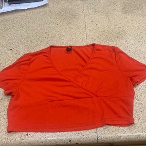 Wrap front juniors top